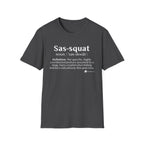 Sas‑Squat Definition T-Shirt — Funny Bigfoot Dictionary Tee