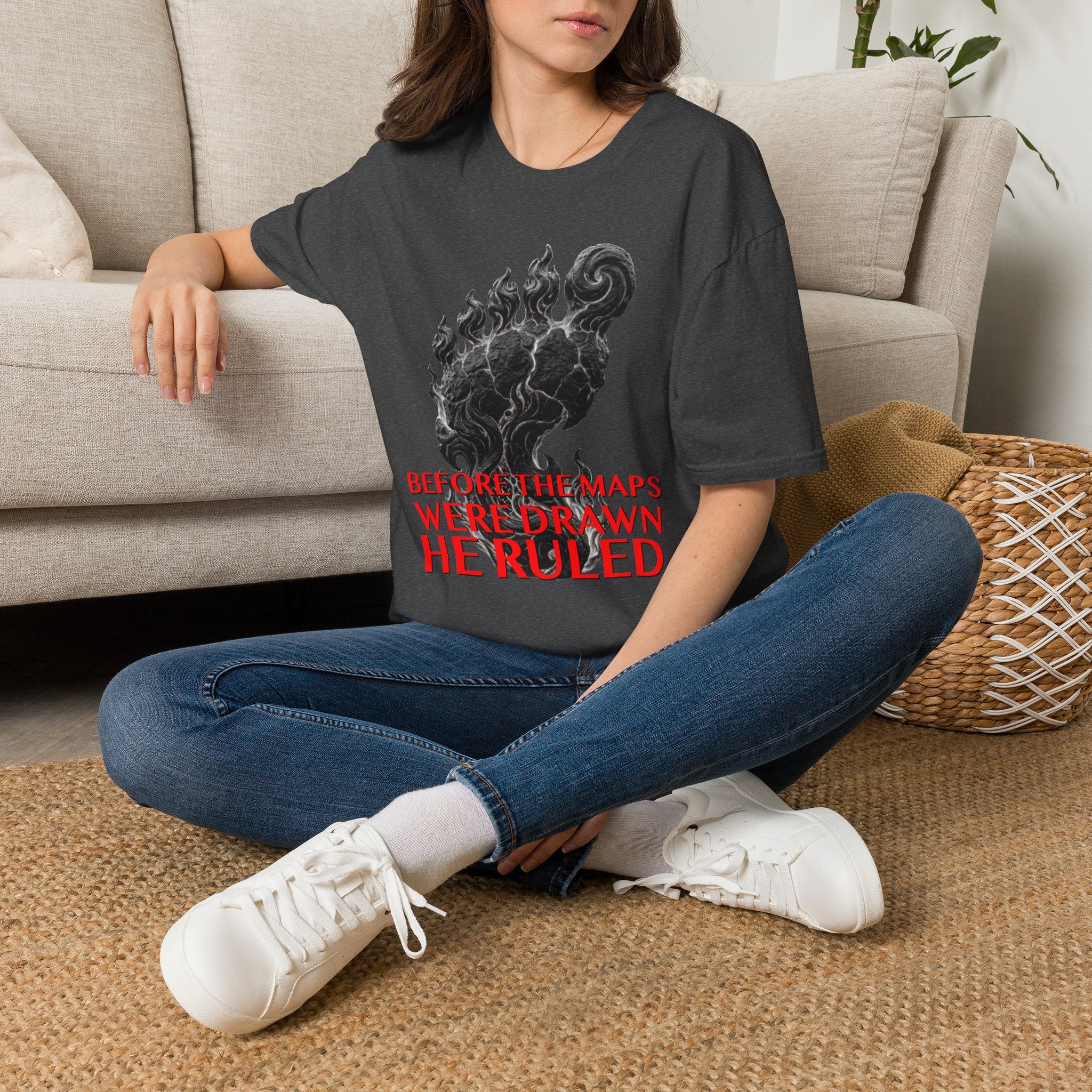Mystical Sasquatch Footprint T-Shirt — "Before The Maps Were Drawn — HE RULED"