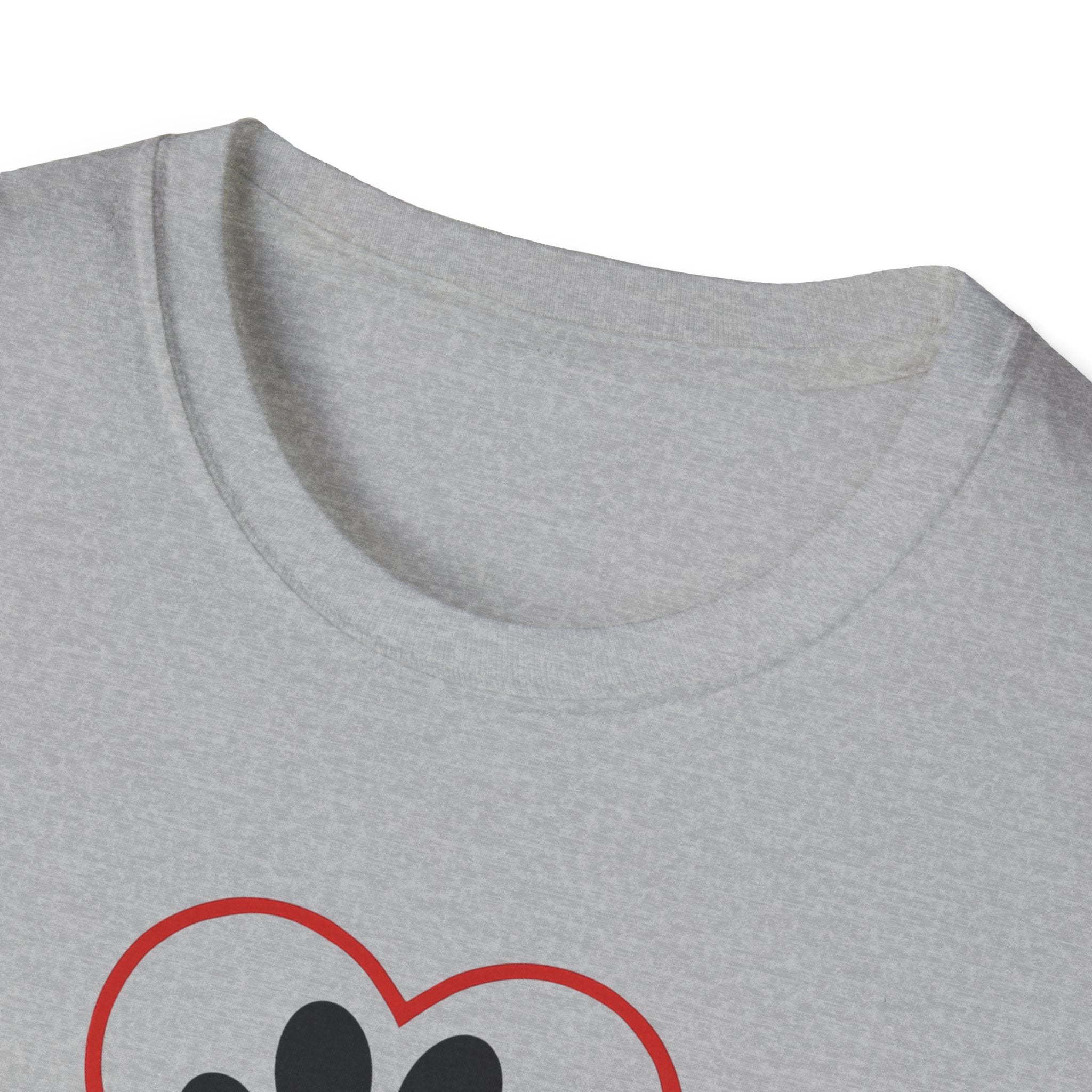 Red Heart Outline T-Shirt
