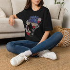 Going Norther Bigfoot T-Shirt — Footprint Silhouette with Distressed Flag & "1776 - 2026 - We The People"