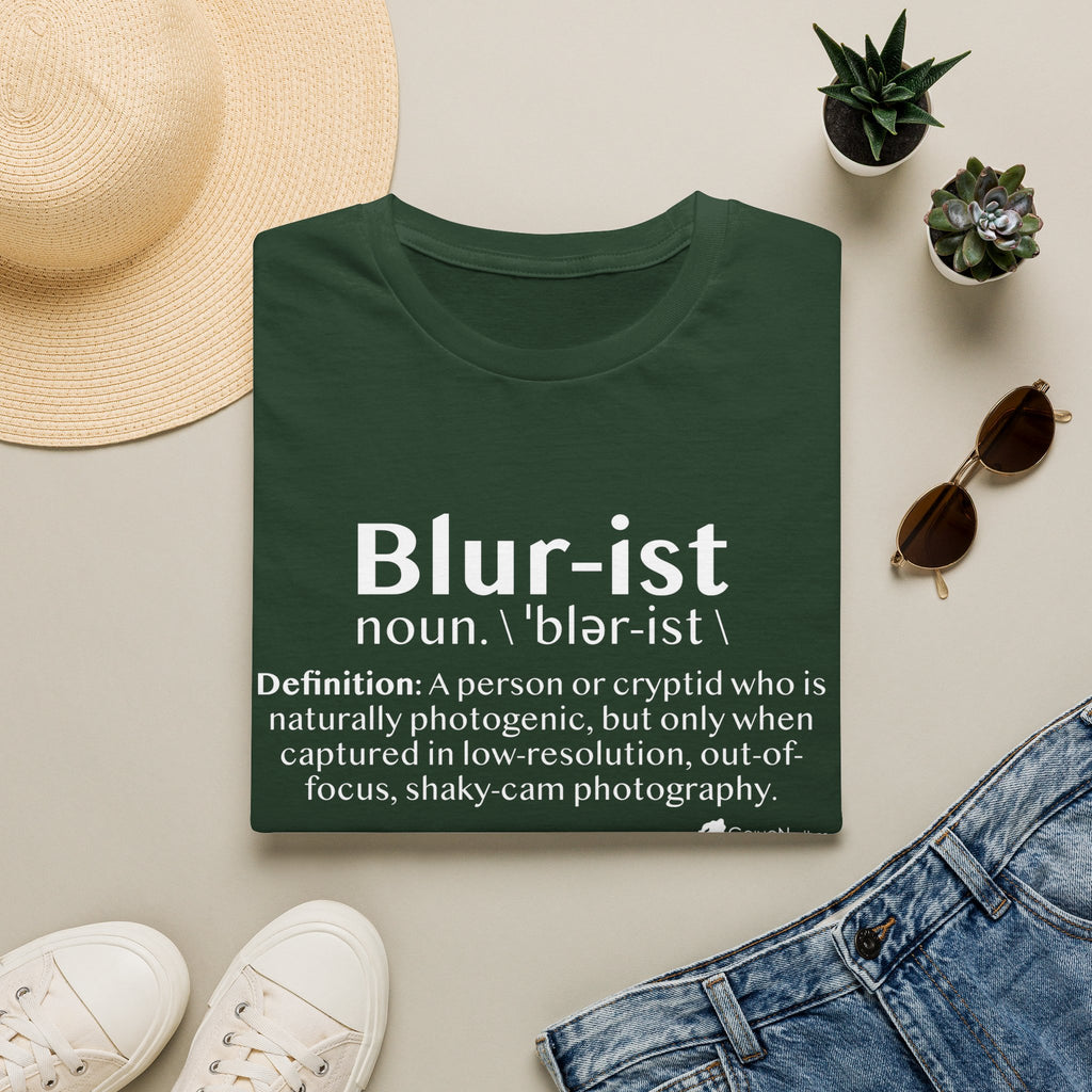 Bigfoot 'Blur-ist' Definition T-Shirt — Cute Sasquatch Photogenic Blur Tee
