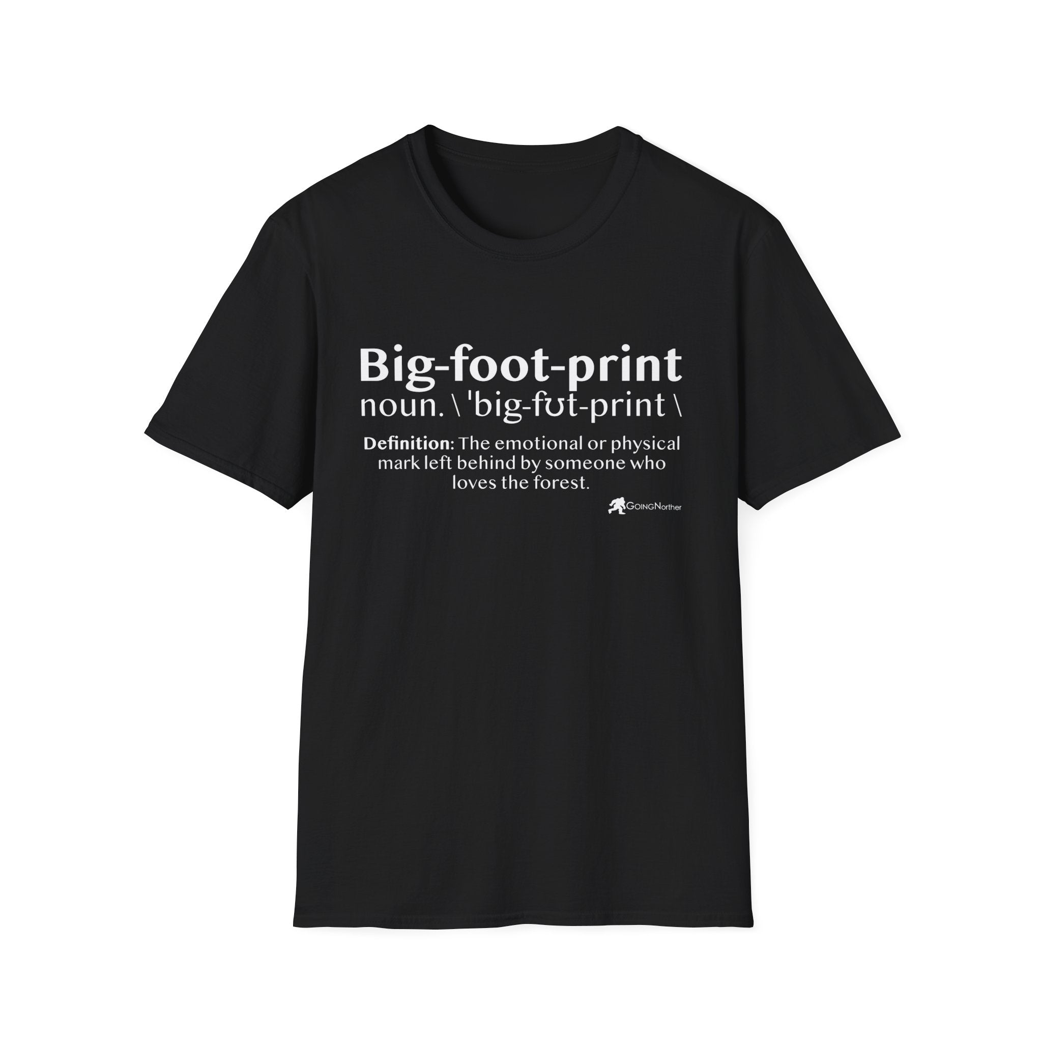 Big-foot-print T-Shirt — Funny Bigfoot Definition Tee