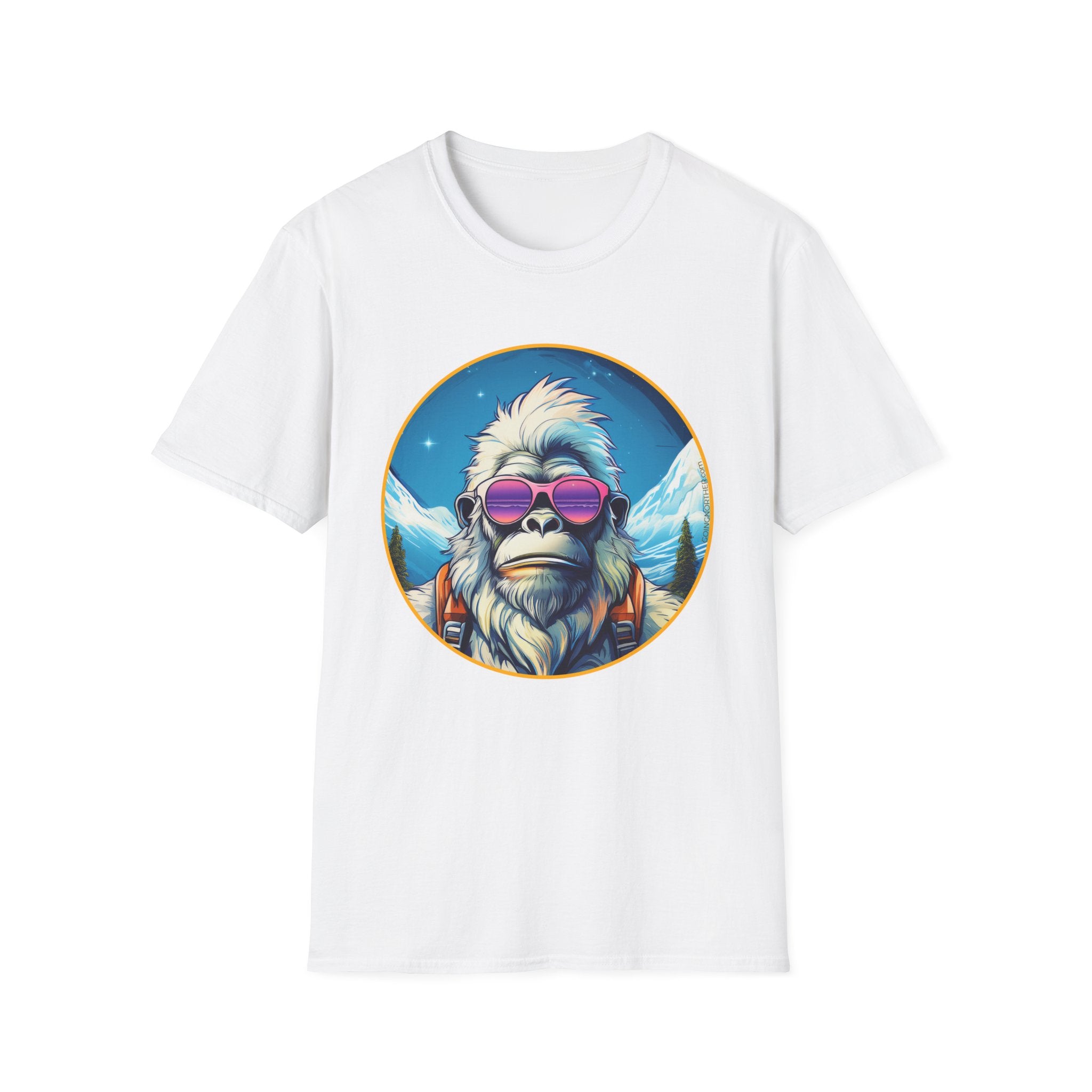 Going Norther - Bigfoot T-Shirt - Retro Styled Sasquatch