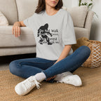 Bigfoot Quote T-Shirt — "I Do Not Walk Through The Forest; The Forest Breathes With Me"