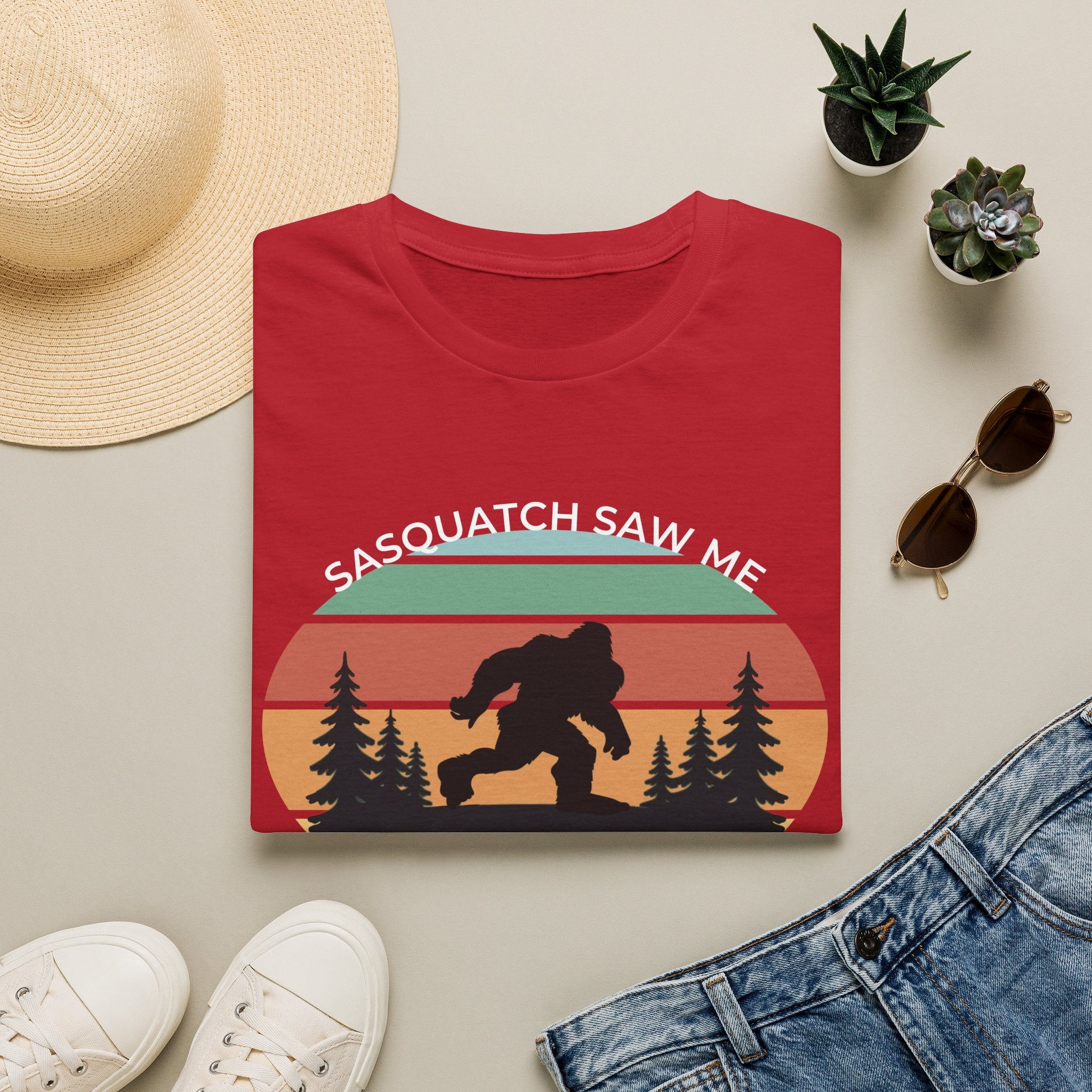 Sasquatch Saw Me - But Nobody Believes Him T-Shirt