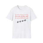 Pine & Pack Wolf Pack Tee — 'The northern wind carries two things' Paw Print Shirt