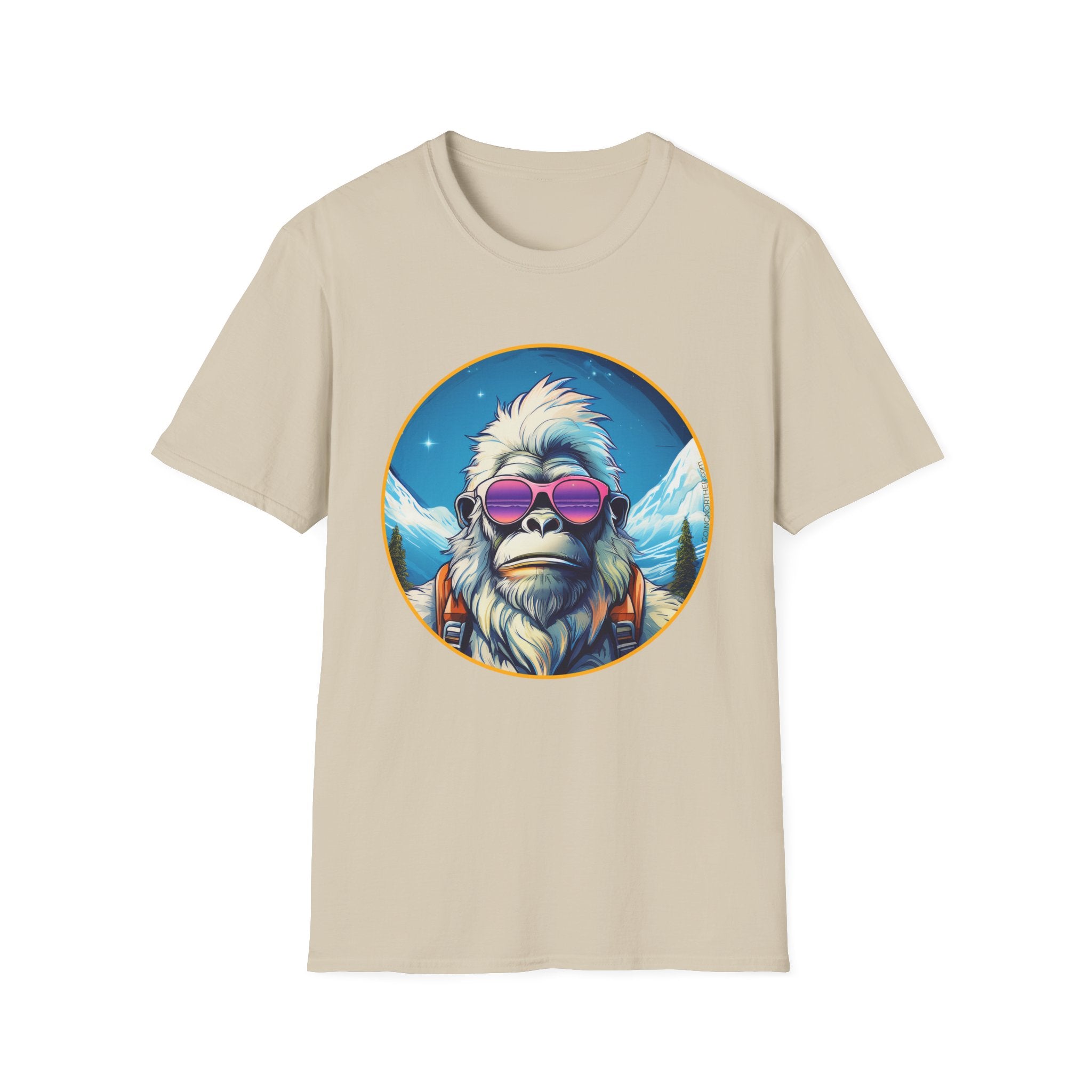 Going Norther - Bigfoot T-Shirt - Retro Styled Sasquatch