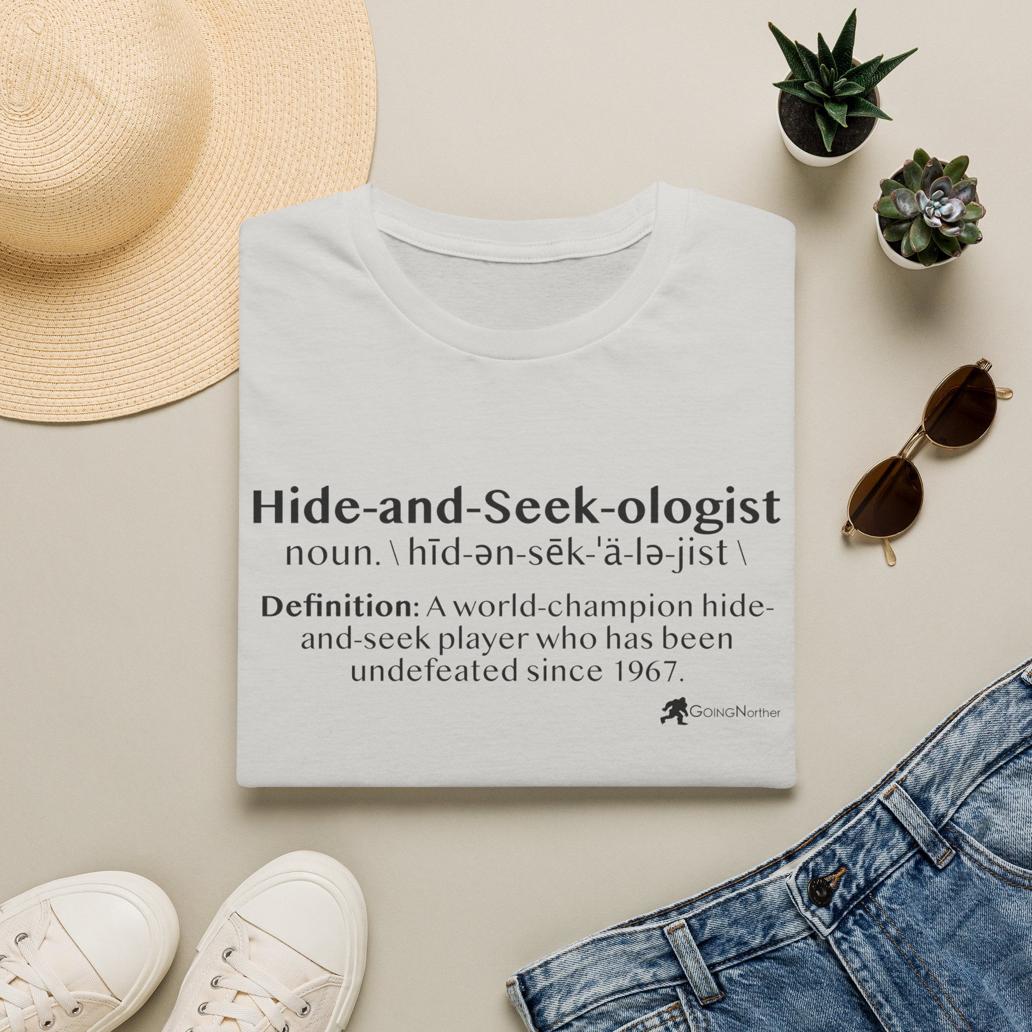 Bigfoot "Hide-and-Seek-ologist" T-Shirt — Funny Sasquatch Definition Tee