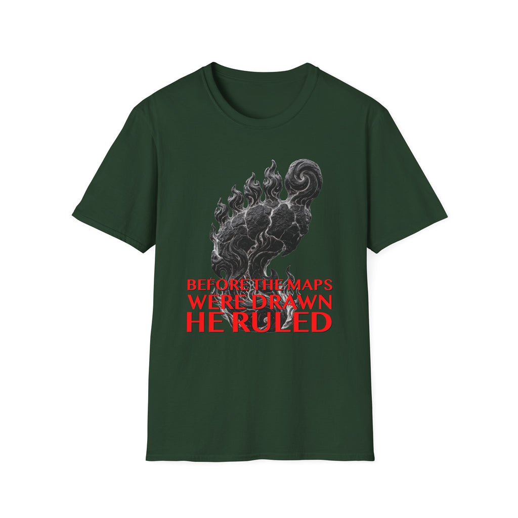 Mystical Sasquatch Footprint T-Shirt — "Before The Maps Were Drawn — HE RULED"