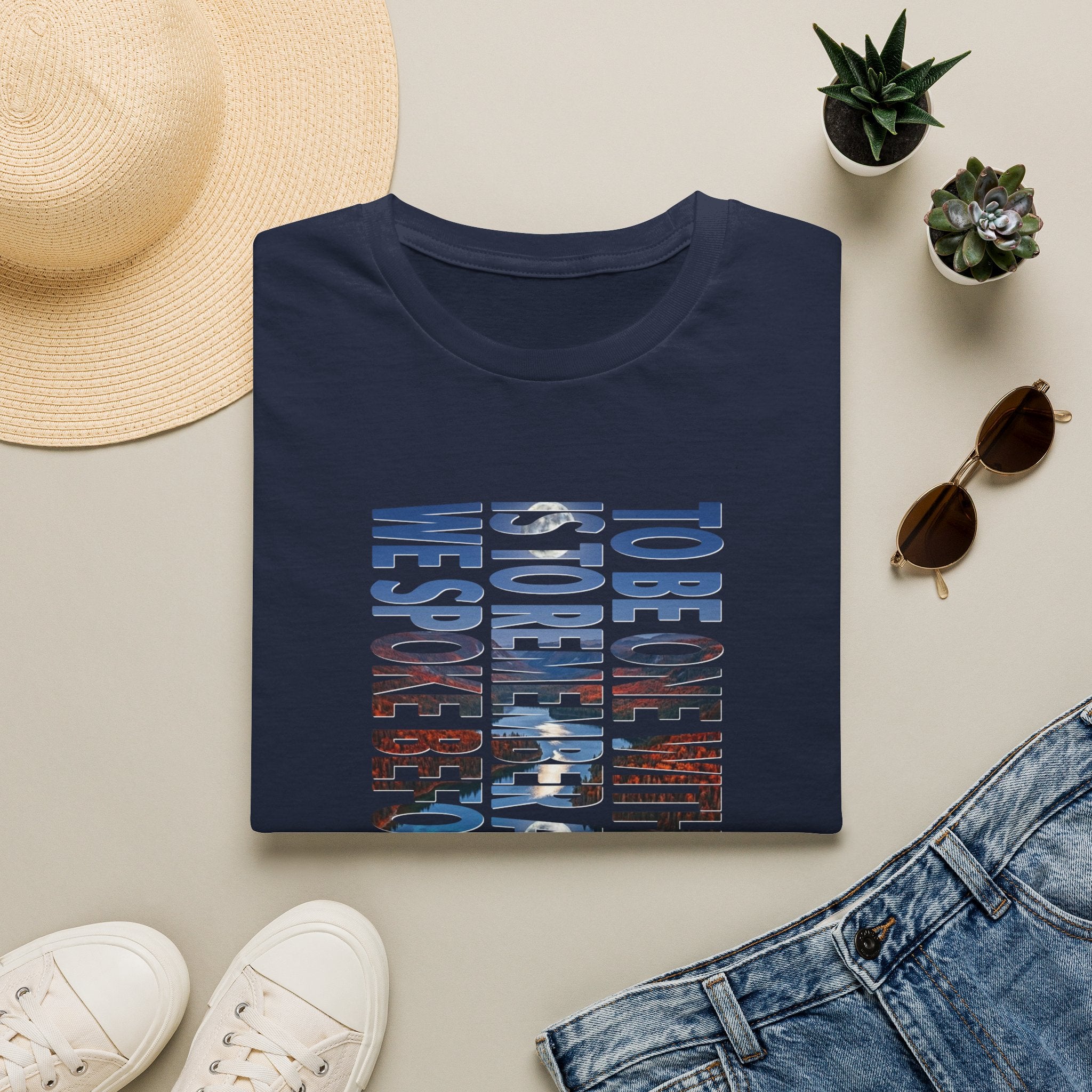 T-Shirt — "To Be One With The Land" Love Outdoors!