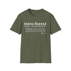 Intro-Forest Sasquatch Definition T-Shirt — Funny Bigfoot Introvert Tee