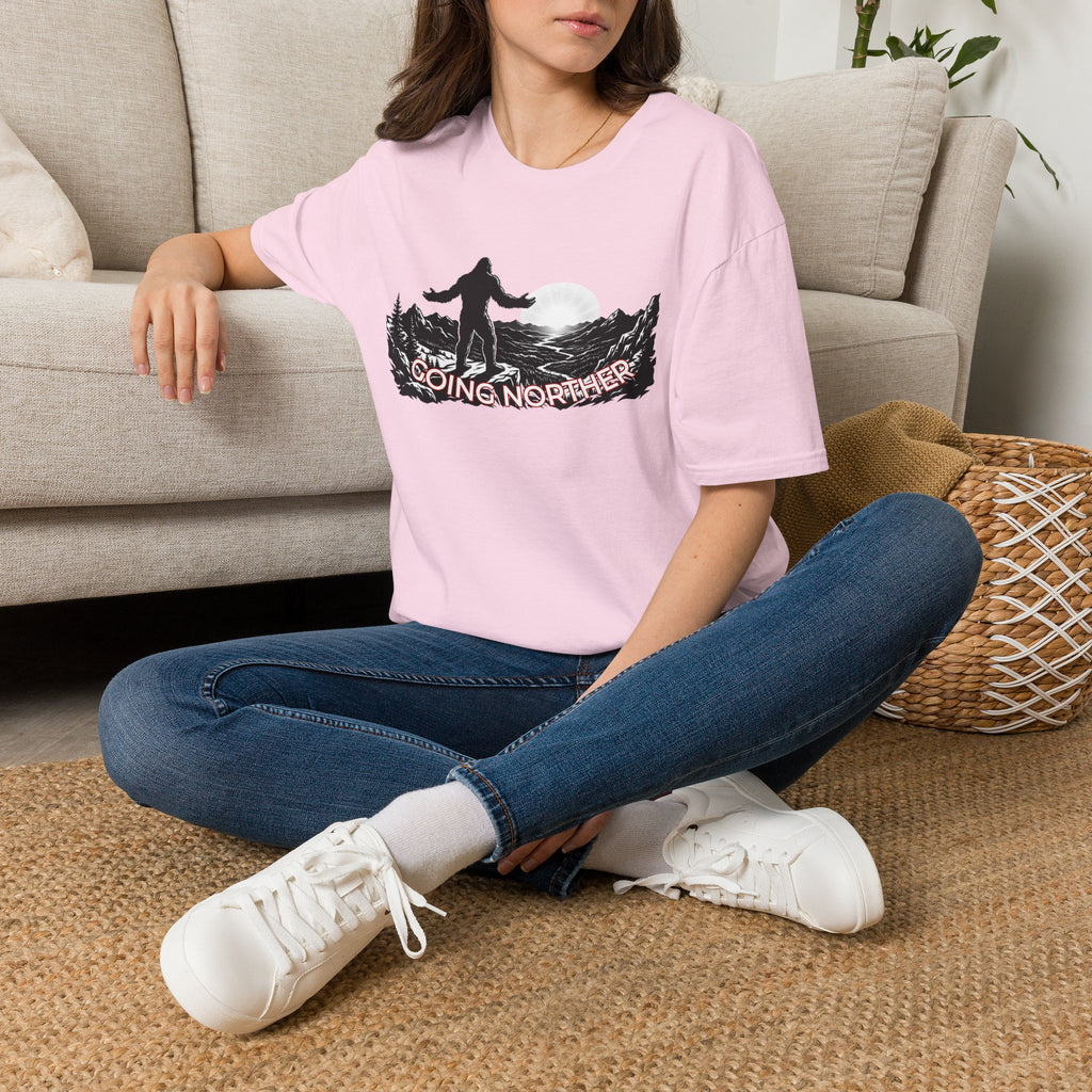 Going Norther Bigfoot Moonlit Mountain T-Shirt