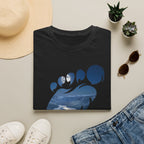 Bigfoot 'Squatchin' Ain't Easy' T-Shirt — Moonlit Winter Lake Sasquatch Tee