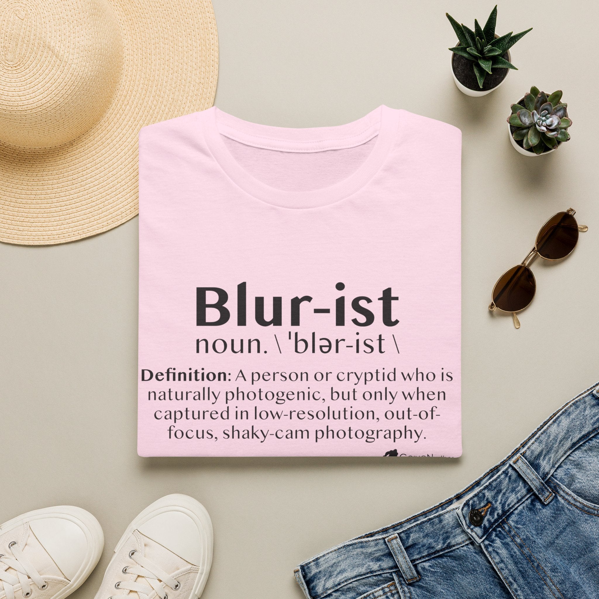 Bigfoot 'Blur-ist' Definition T-Shirt — Cute Sasquatch Photogenic Blur Tee