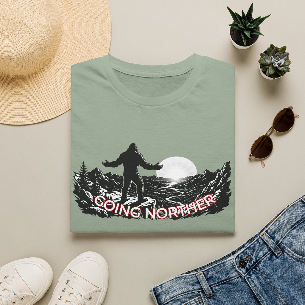 Going Norther Bigfoot Moonlit Mountain T-Shirt