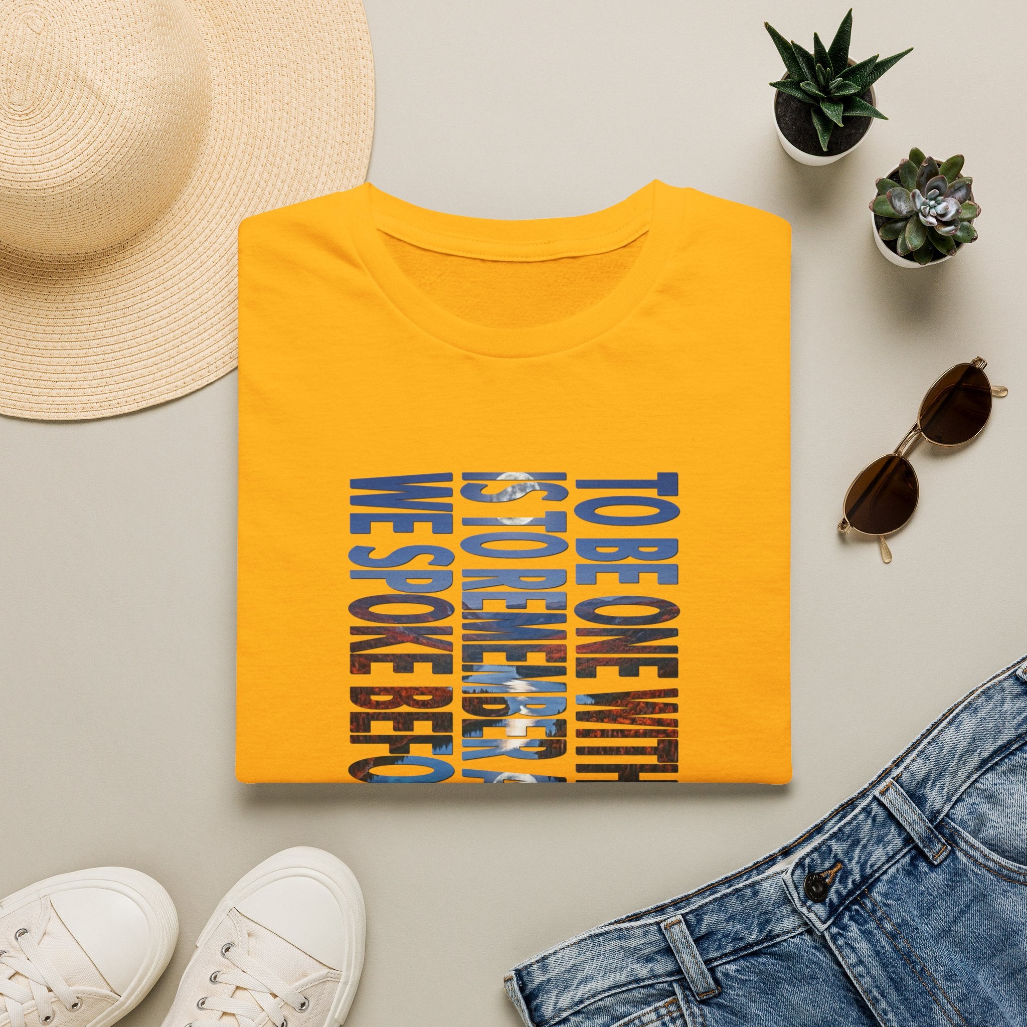 T-Shirt — "To Be One With The Land" Love Outdoors!