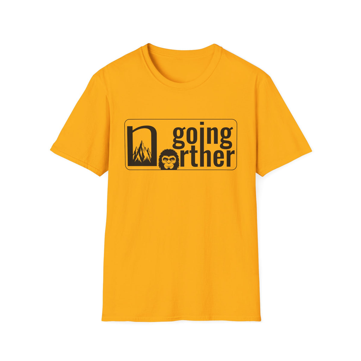 T-Shirt — "Going Norther" Mountain & Sasquatch Graphic Tee