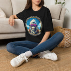 Bigfoot Hiking T-Shirt — "One More Mile To Go Today! - Then Playtime!"