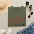 Wolf Paw Graphic T-Shirt — "To Be One with the Land" Script Tee