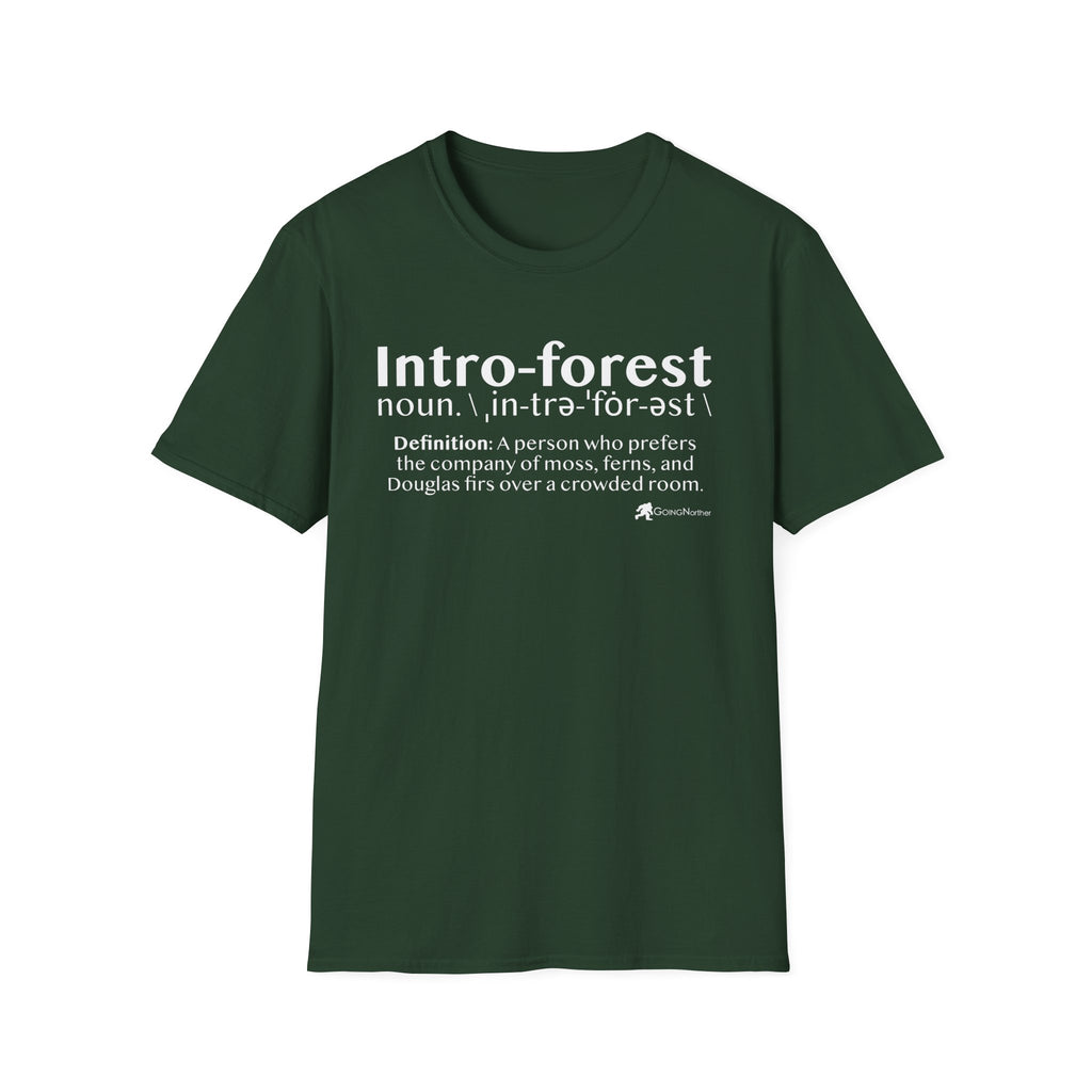 Intro-Forest Sasquatch Definition T-Shirt — Funny Bigfoot Introvert Tee