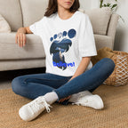Bigfoot Footprint 'Believe!' Tee — Moonlit Northern Lake Graphic T-Shirt