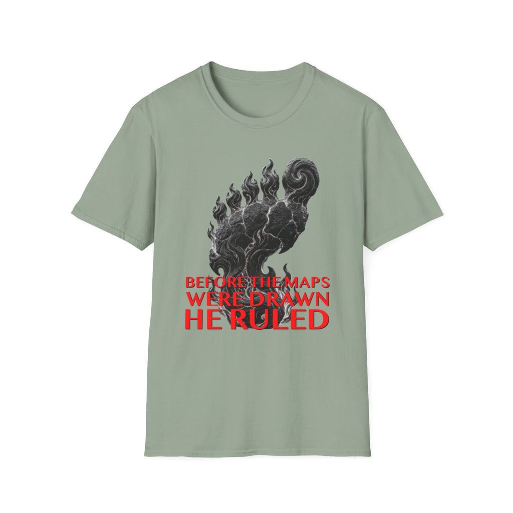 Mystical Sasquatch Footprint T-Shirt — "Before The Maps Were Drawn — HE RULED"