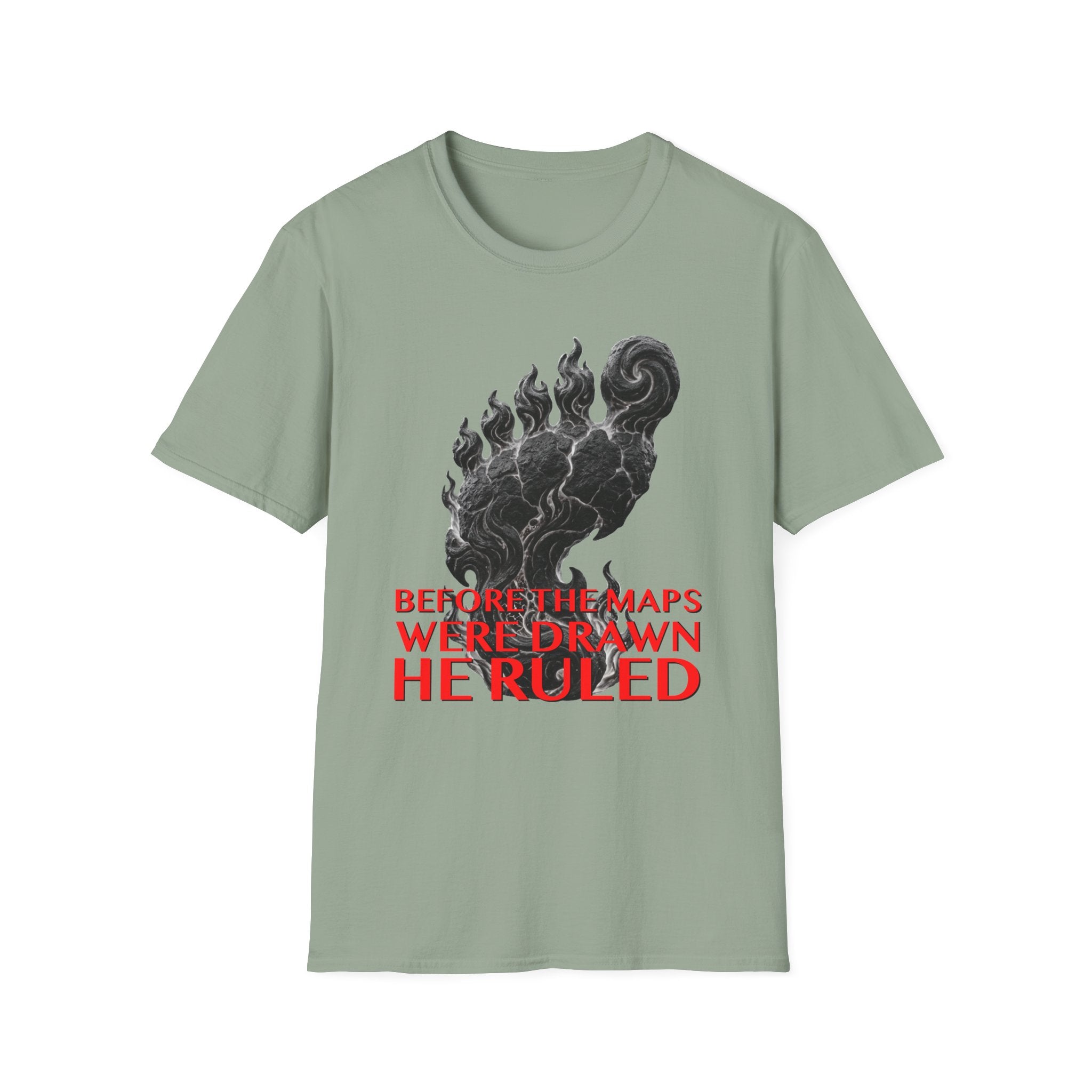 Mystical Sasquatch Footprint T-Shirt — "Before The Maps Were Drawn — HE RULED"