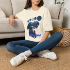 Bigfoot Footprint 'Believe!' Tee — Moonlit Northern Lake Graphic T-Shirt