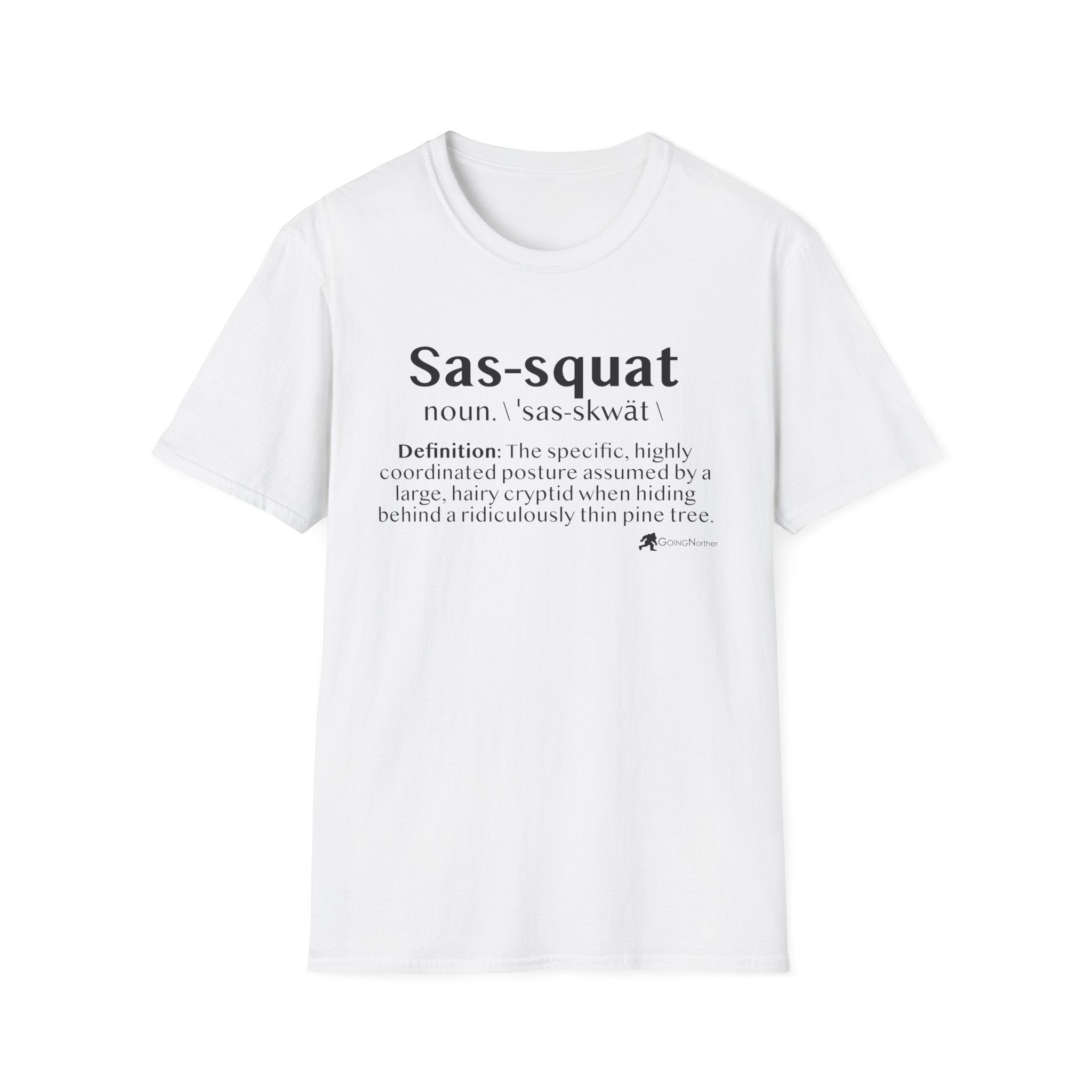 Sas‑Squat Definition T-Shirt — Funny Bigfoot Dictionary Tee