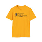 T-Shirt — "Desperate for Peace" Minimalist Text "Bigfoot" Tee