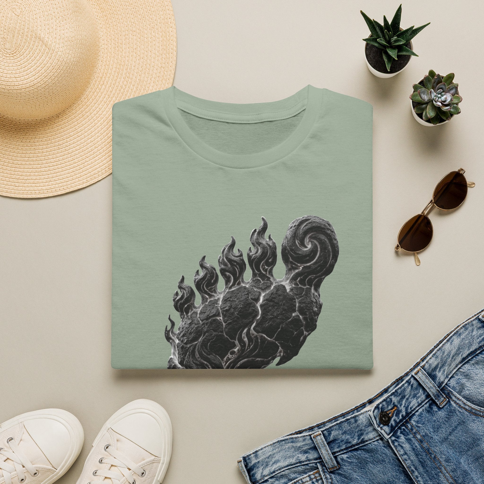 Mystical Sasquatch Footprint T-Shirt — "Before The Maps Were Drawn — HE RULED"