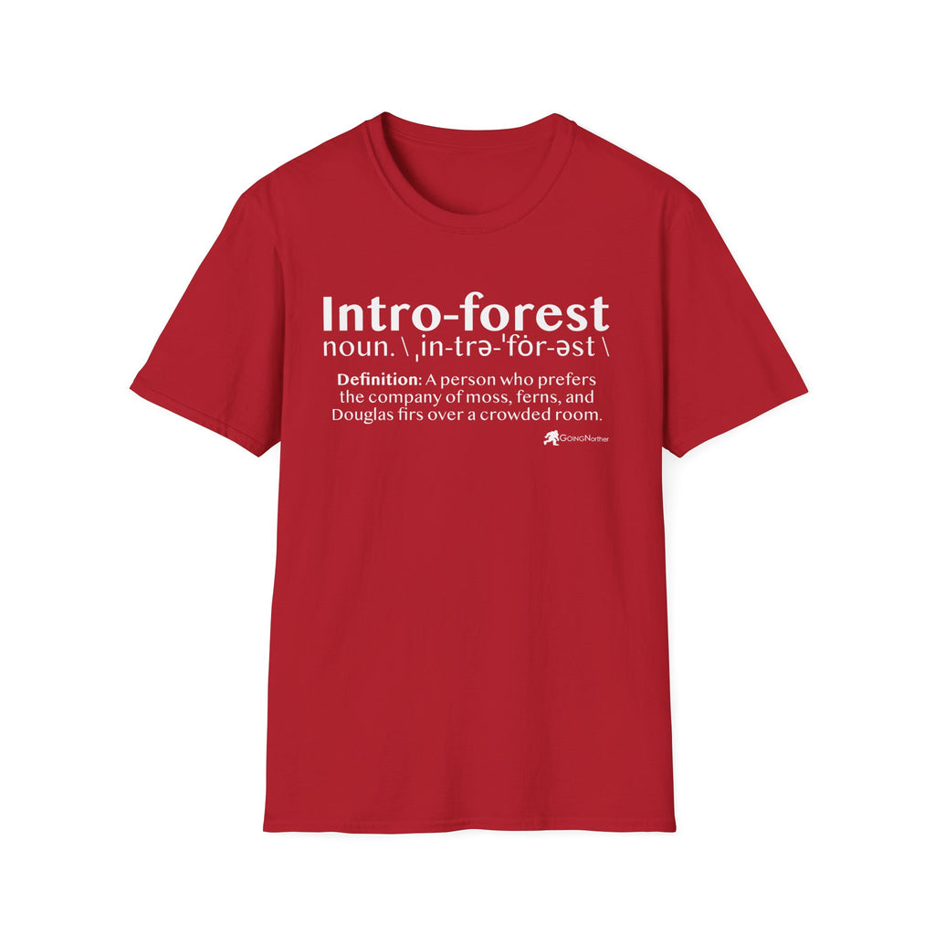 Intro-Forest Sasquatch Definition T-Shirt — Funny Bigfoot Introvert Tee