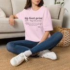 Big-foot-print T-Shirt — Funny Bigfoot Definition Tee