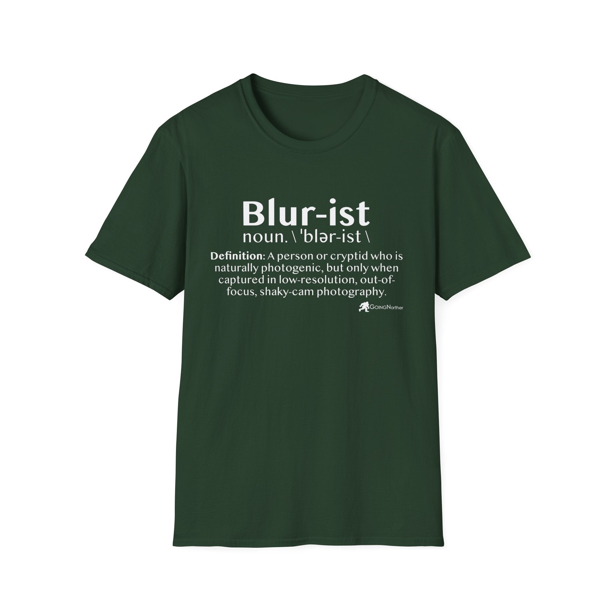 Bigfoot 'Blur-ist' Definition T-Shirt — Cute Sasquatch Photogenic Blur Tee