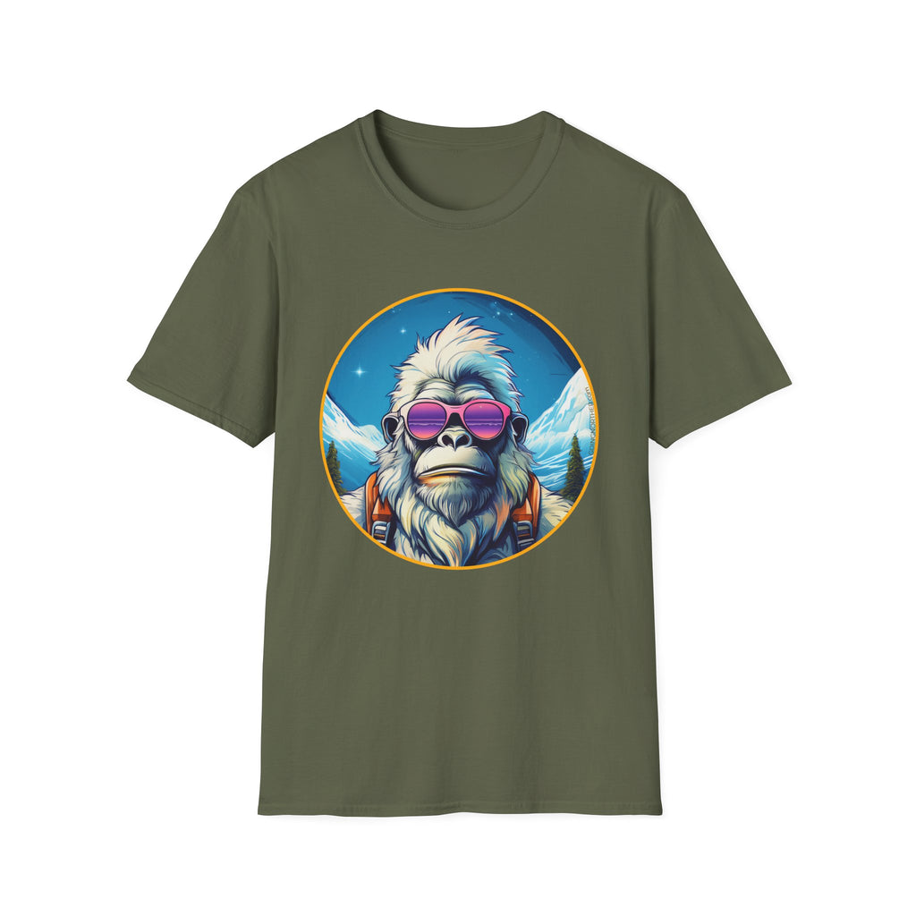 Going Norther - Bigfoot T-Shirt - Retro Styled Sasquatch