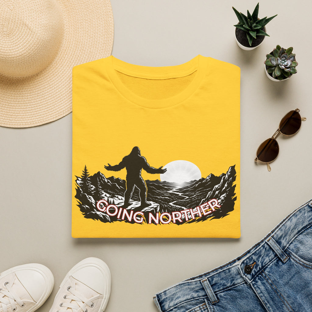 Going Norther Bigfoot Moonlit Mountain T-Shirt
