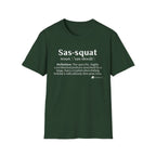 Sas‑Squat Definition T-Shirt — Funny Bigfoot Dictionary Tee