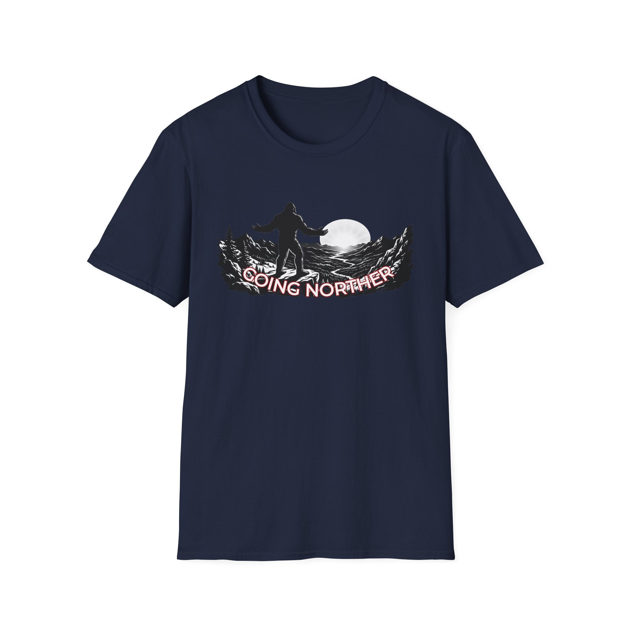Going Norther Bigfoot Moonlit Mountain T-Shirt