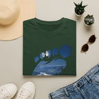 Bigfoot 'Squatchin' Ain't Easy' T-Shirt — Moonlit Winter Lake Sasquatch Tee