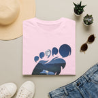 Bigfoot Footprint 'Believe!' Tee — Moonlit Northern Lake Graphic T-Shirt