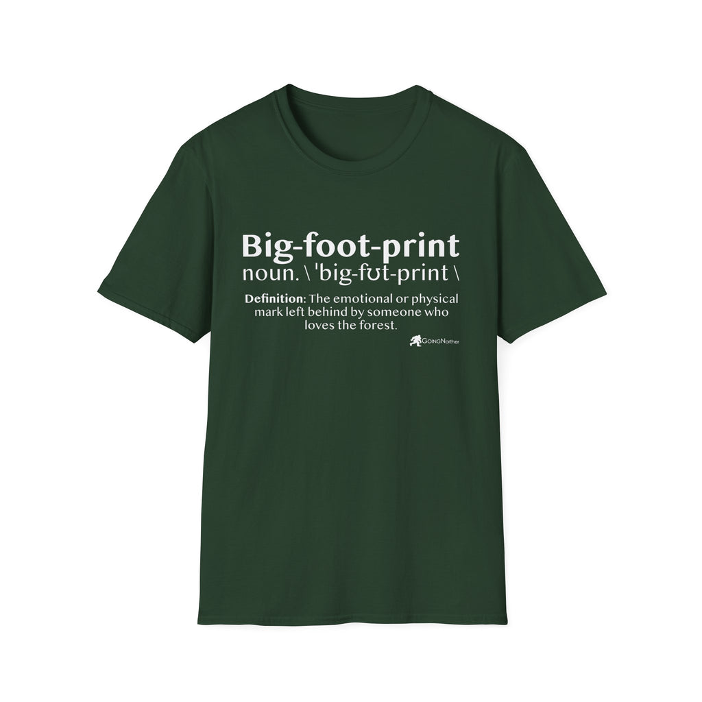 Big-foot-print T-Shirt — Funny Bigfoot Definition Tee