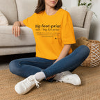 Big-foot-print T-Shirt — Funny Bigfoot Definition Tee