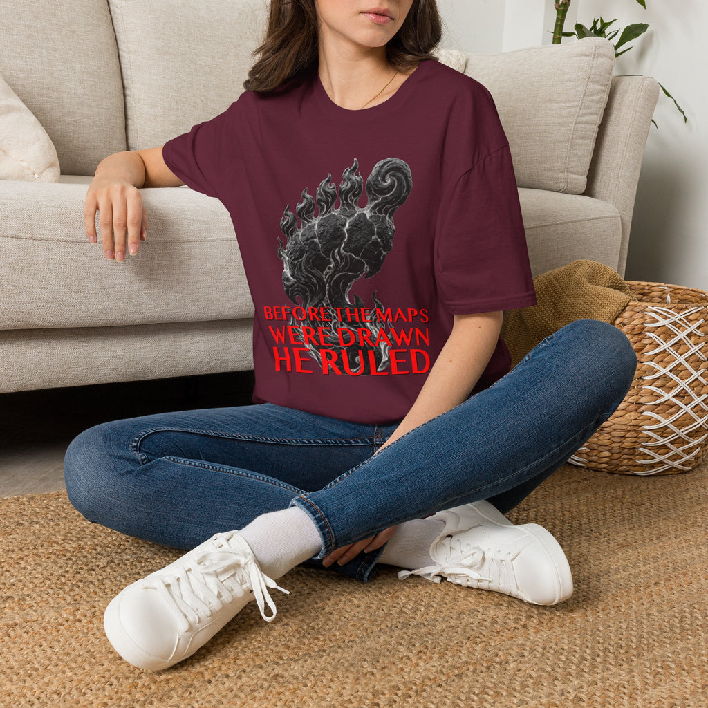Mystical Sasquatch Footprint T-Shirt — "Before The Maps Were Drawn — HE RULED"