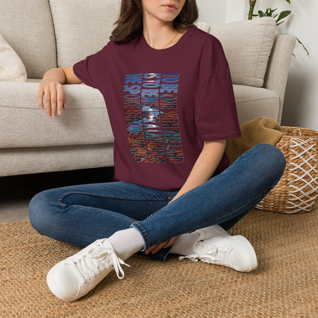 T-Shirt — "To Be One With The Land" Love Outdoors!