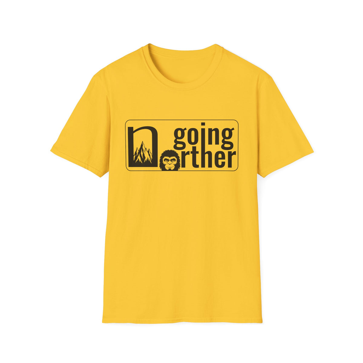 T-Shirt — "Going Norther" Mountain & Sasquatch Graphic Tee