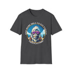 Bigfoot Hiking T-Shirt — "One More Mile To Go Today! - Then Playtime!"