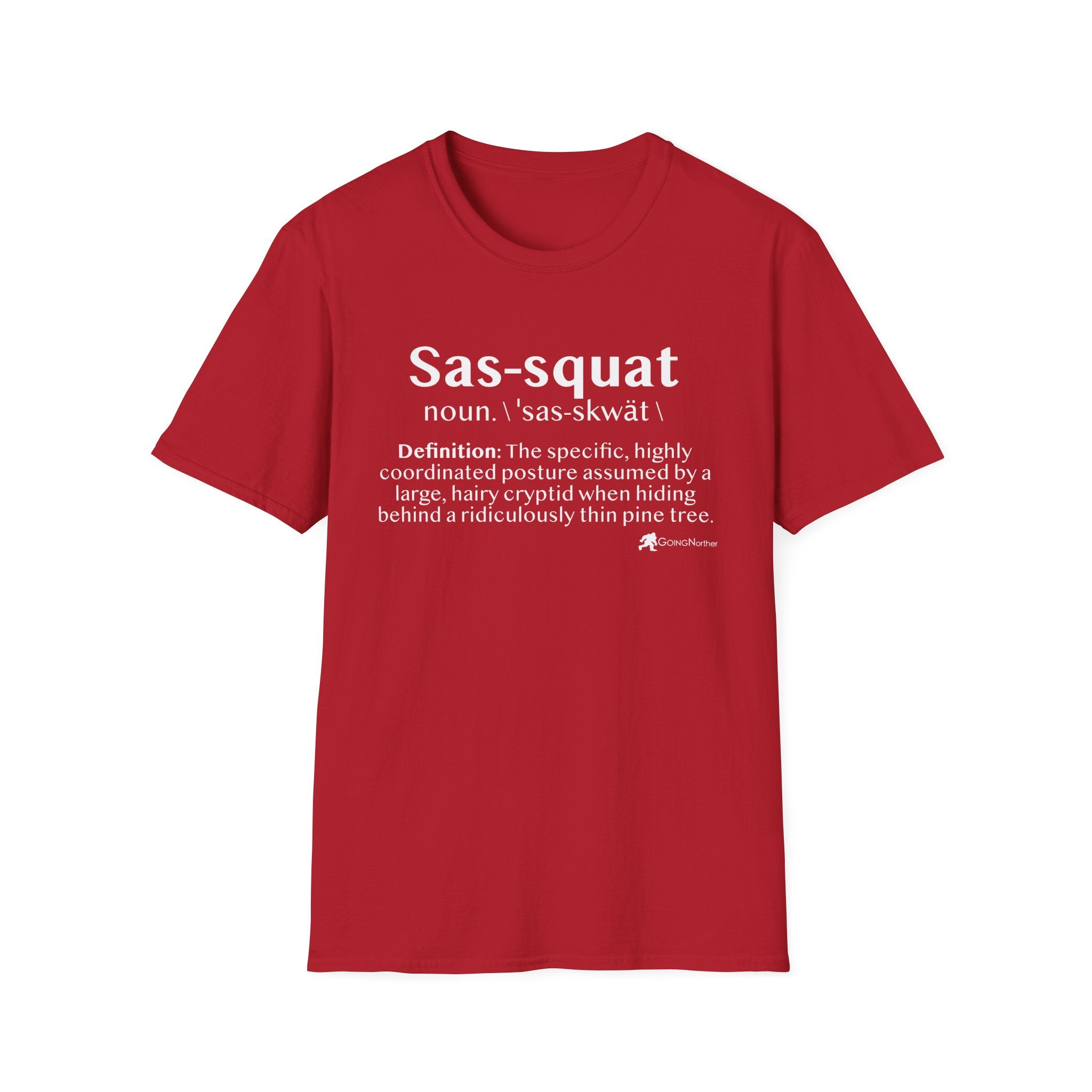 Sas‑Squat Definition T-Shirt — Funny Bigfoot Dictionary Tee