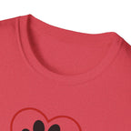Red Heart Outline T-Shirt
