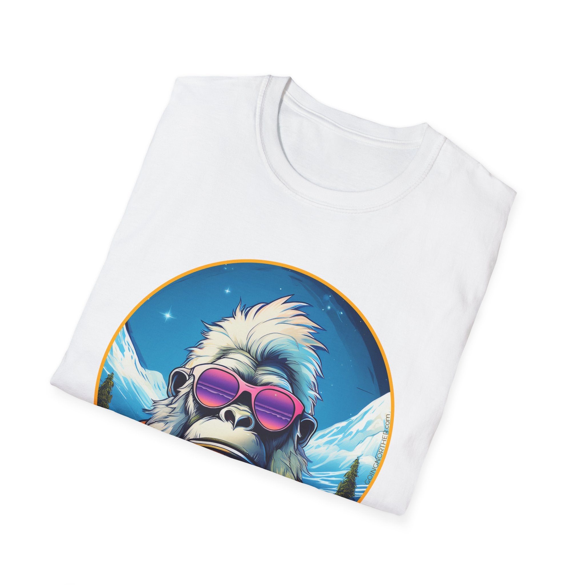 Going Norther - Bigfoot T-Shirt - Retro Styled Sasquatch