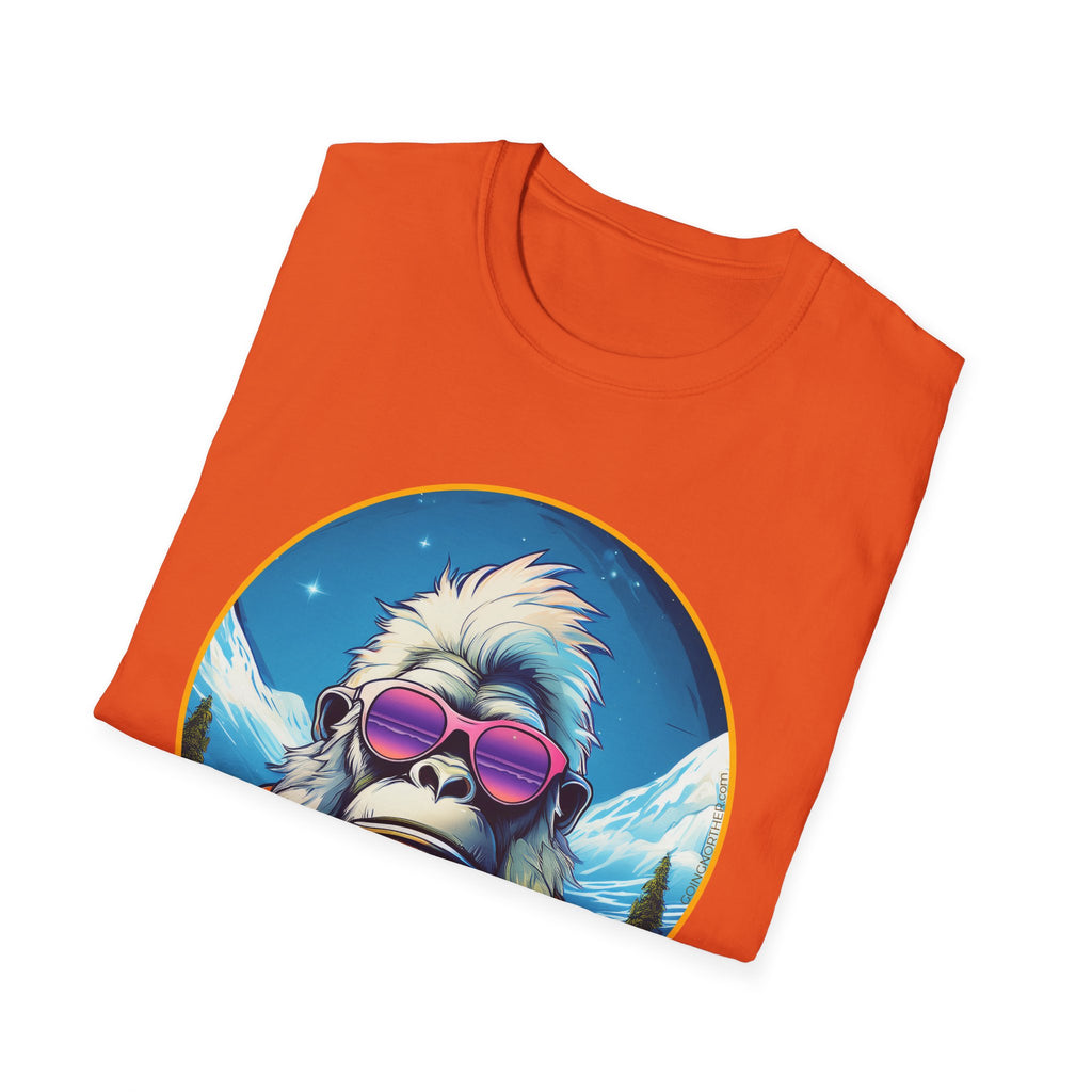 Going Norther - Bigfoot T-Shirt - Retro Styled Sasquatch